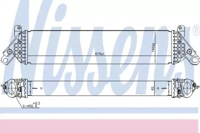 Chłodnica intercoolera 96485 NISSENS