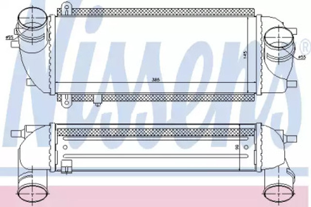 Chłodnica intercoolera 96537 NISSENS