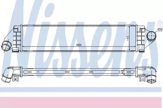 Chłodnica intercoolera 96560 NISSENS