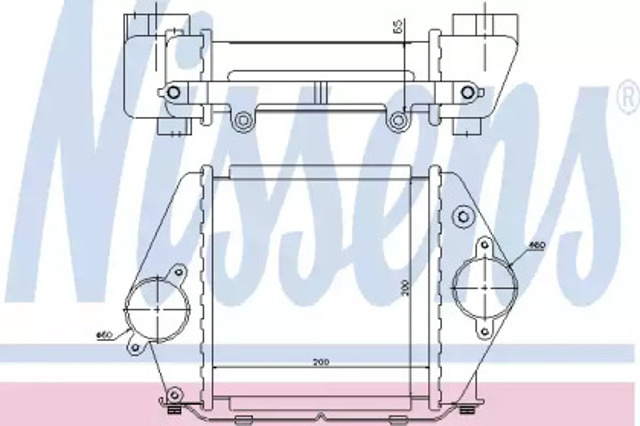 Chłodnica intercoolera 96570 NISSENS