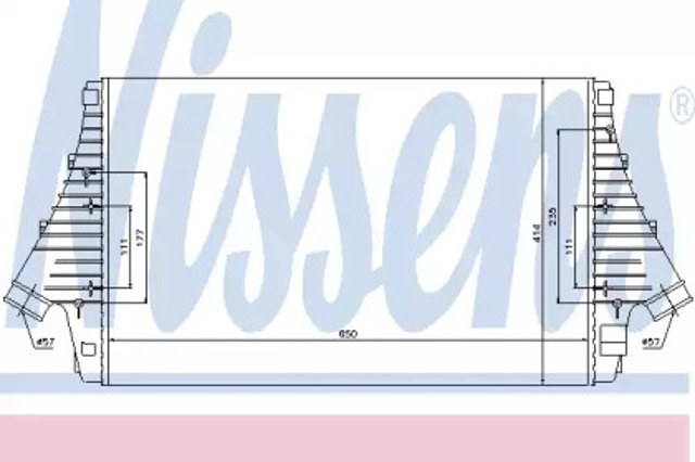 Chłodnica intercoolera 96647 NISSENS