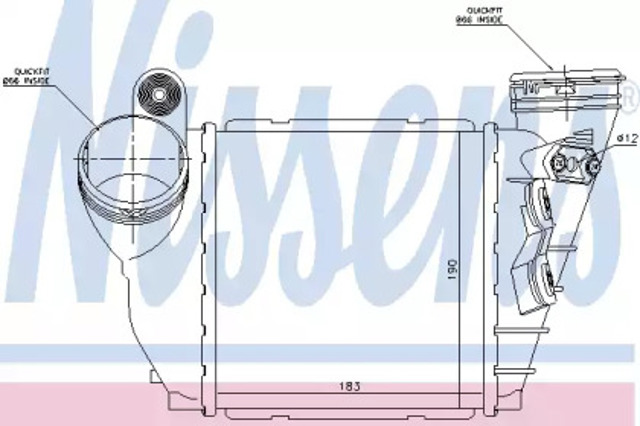 Chłodnica intercoolera 96679 NISSENS