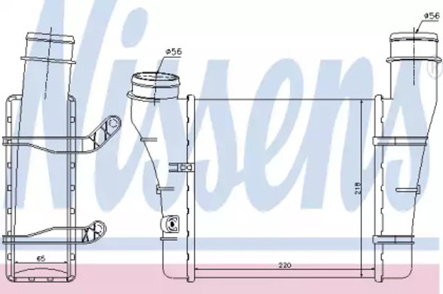 Chłodnica intercoolera 96707 NISSENS