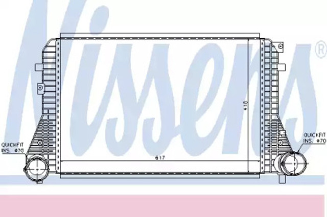 Chłodnica intercoolera 96715 NISSENS
