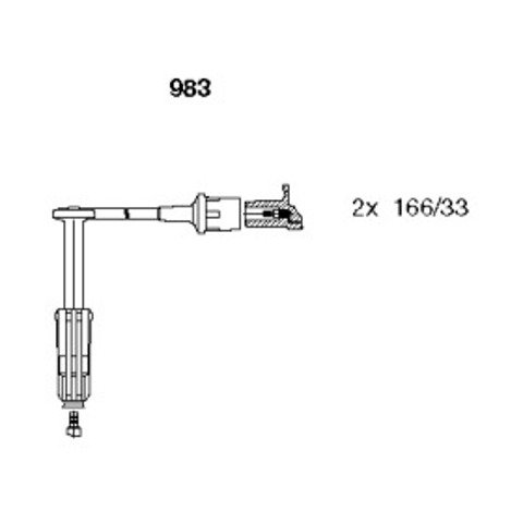 Zestaw przewodów wysokiego napięcia Mercedes Sprinter 901, 902