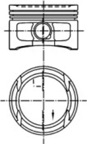 Tłok, komplet do jednego cylindru, STD 99562600 KOLBENSCHMIDT