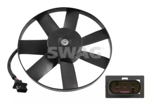 Wentylator elektryczny układu chłodzenia kompletny (silnik+wirnik) 99914748 SWAG