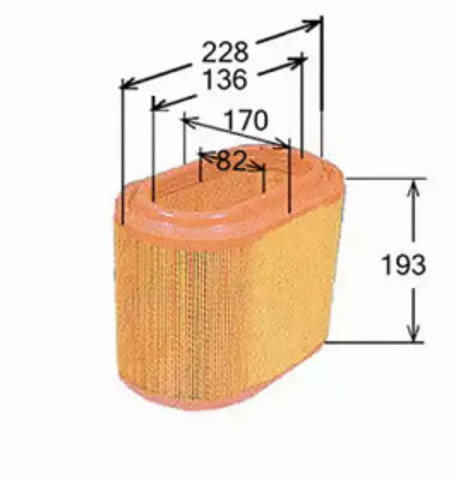 Filtr powietrza A9307 JS ASAKASHI