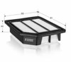 Filtr powietrza AR26021PMJ TECNECO