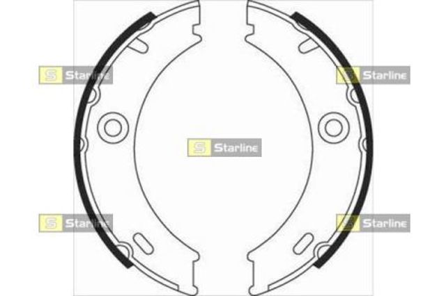 Klocki hamulca ręcznego BC07970 STARLINE