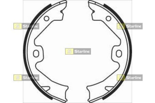 Klocki hamulca ręcznego BC08140 STARLINE