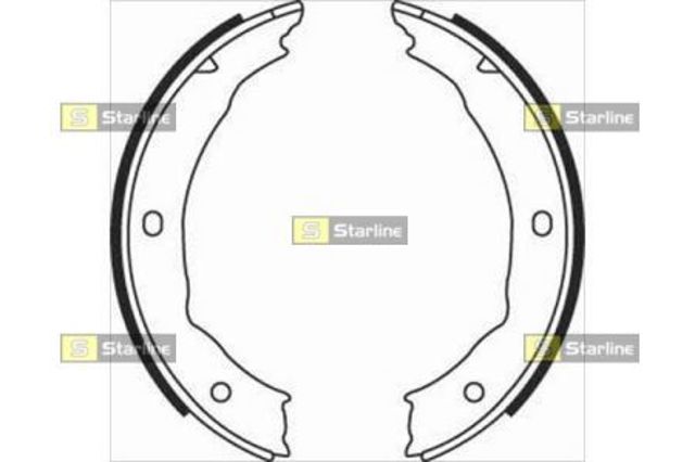 Klocki hamulca ręcznego BC08400 STARLINE