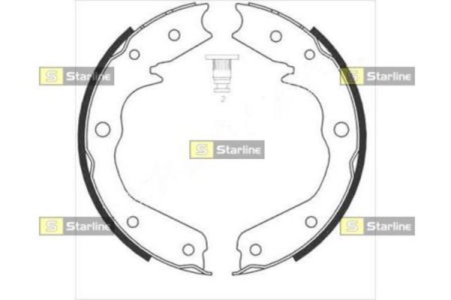 Klocki hamulca ręcznego BC08970 STARLINE