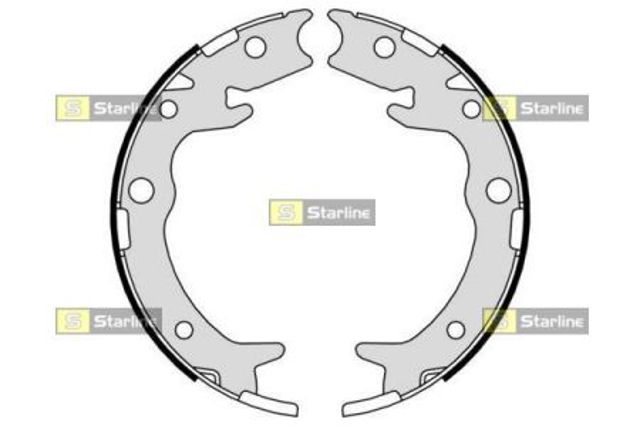 Klocki hamulca ręcznego BC09790 STARLINE