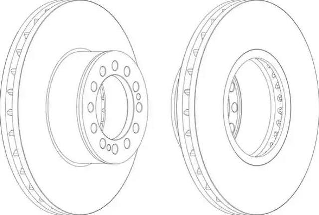 Tarcza hamulcowa przednia BCR214A BERAL