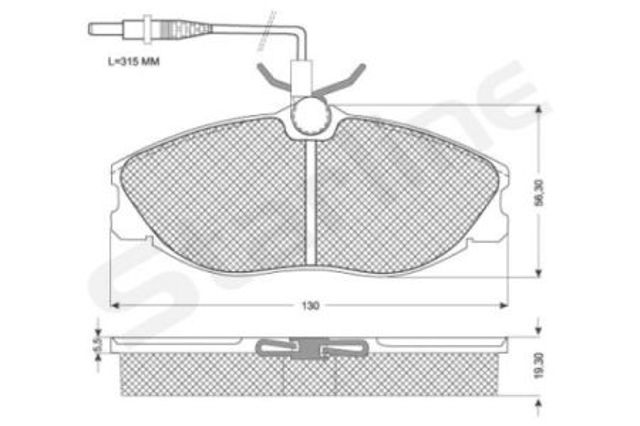 Klocki hamulcowe przednie tarczowe BDS065 STARLINE