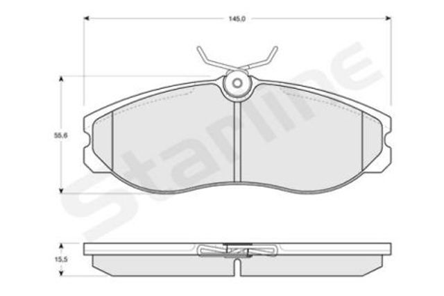 Klocki hamulcowe przednie tarczowe BDS226 STARLINE