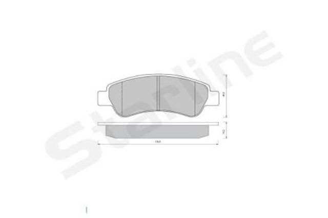 Okładziny (klocki) do hamulców tarczowych tylne BDS405 STARLINE