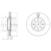 Tarcza hamulcowa przednia BG4004 DELPHI