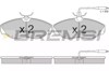 Klocki hamulcowe przednie tarczowe BP2614 BREMSI