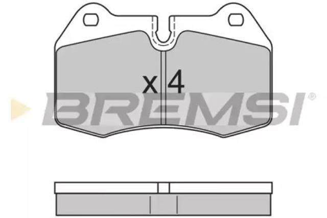 Klocki hamulcowe przednie tarczowe BP2660 BREMSI