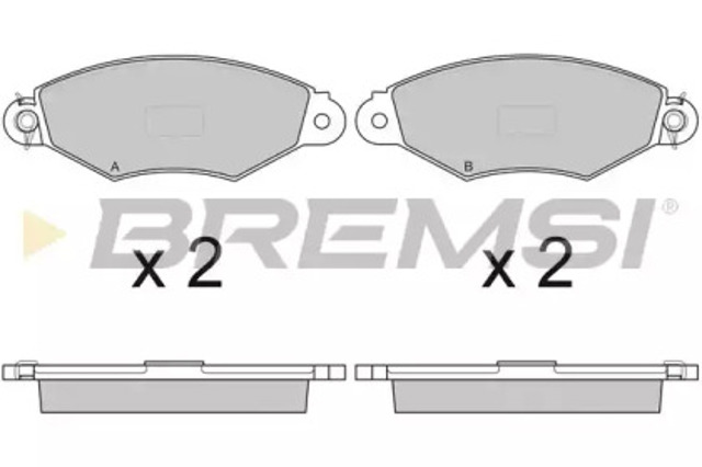 Klocki hamulcowe przednie tarczowe BP2749 BREMSI