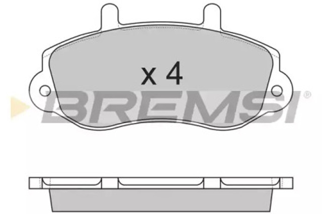 Klocki hamulcowe przednie tarczowe BP2767 BREMSI