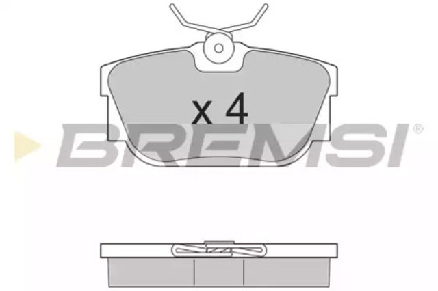 Klocki hamulcowe przednie tarczowe BP2958 BREMSI