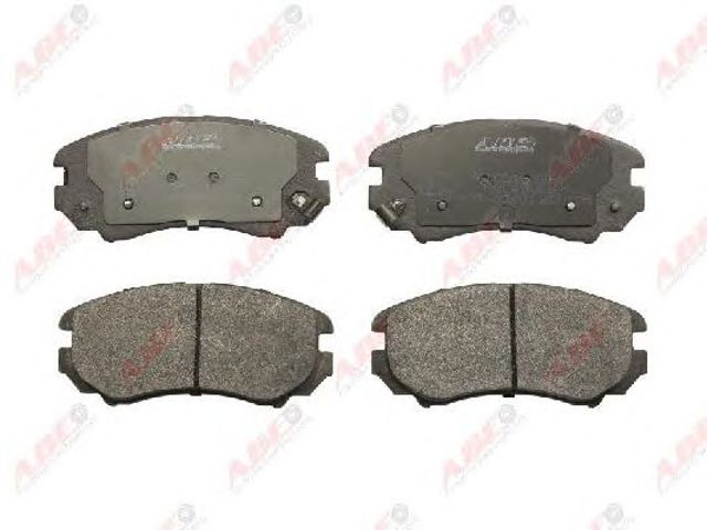 Klocki hamulcowe przednie tarczowe C10518ABE ABE