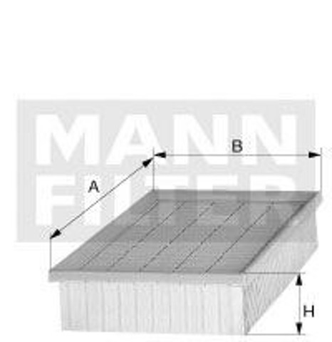 Filtr powietrza C43712 Mann-Filter