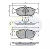 Klocki hamulcowe przednie tarczowe CBP0134 COMLINE