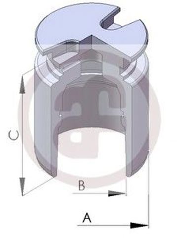 Tłoczek zacisku hamulca tylnego D02554 AUTOFREN