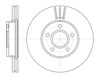 Tarcza hamulcowa przednia D671010 WOKING