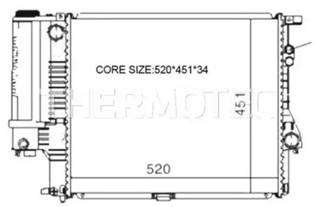 Chłodnica silnika D7B005TT Thermotec