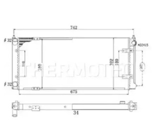 Chłodnica silnika D7W028TT THERMOTEC