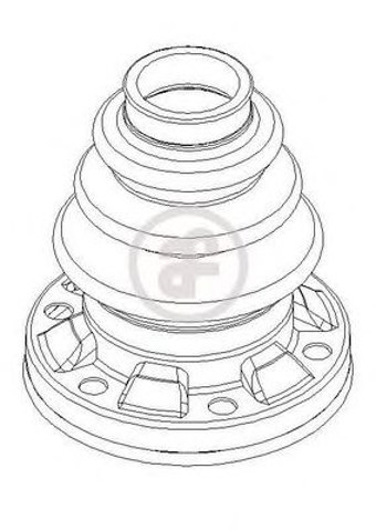 Osłona przegubu homokinetycznego półosi tylnej wewnętrzna D8437 Autofren