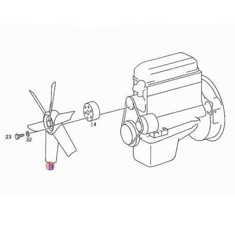 Wentylator (wirnik) chłodnicy D9M006TT THERMOTEC