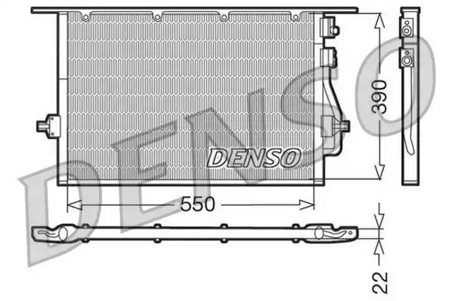 Chłodnica klimatyzacji DCN10014 DENSO
