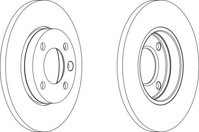 Tarcza hamulcowa przednia DDF103 FERODO