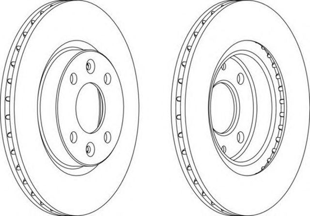 Tarcza hamulcowa przednia DDF1096 FERODO