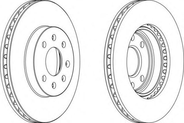 Tarcza hamulcowa przednia DDF1097 FERODO