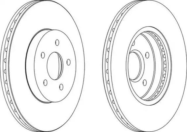 Tarcza hamulcowa przednia DDF1125 FERODO
