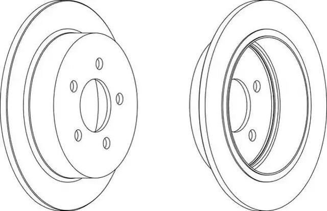 Tarcza hamulcowa tylna DDF1186 FERODO