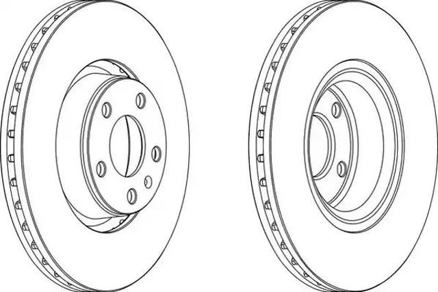 Tarcza hamulcowa przednia DDF1277C1 FERODO