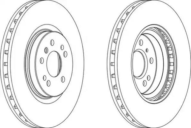 Tarcza hamulcowa przednia DDF1533C1 FERODO