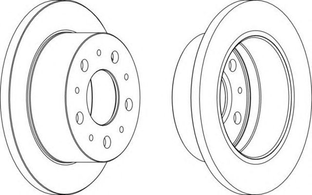 Tarcza hamulcowa tylna DDF1574 FERODO