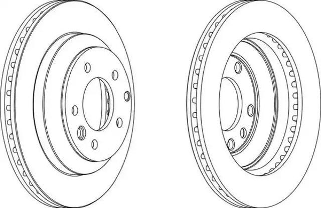 Tarcza hamulcowa tylna DDF1580C FERODO
