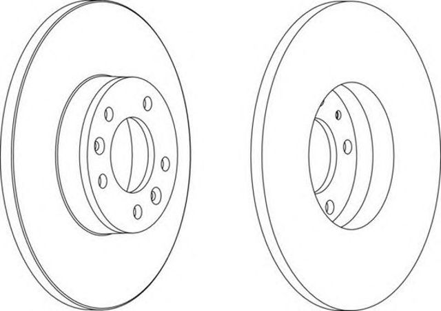 Tarcza hamulcowa tylna DDF1602 FERODO