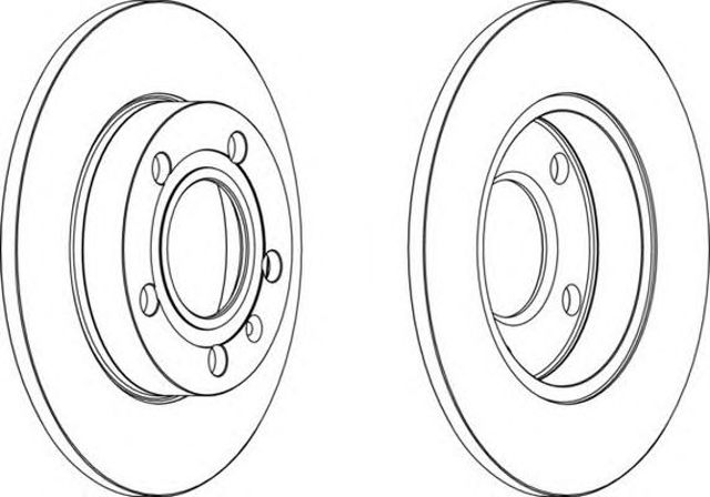 Tarcza hamulcowa tylna DDF1709 FERODO