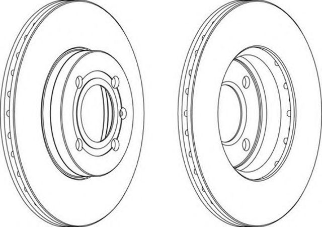 Tarcza hamulcowa przednia DDF207 FERODO